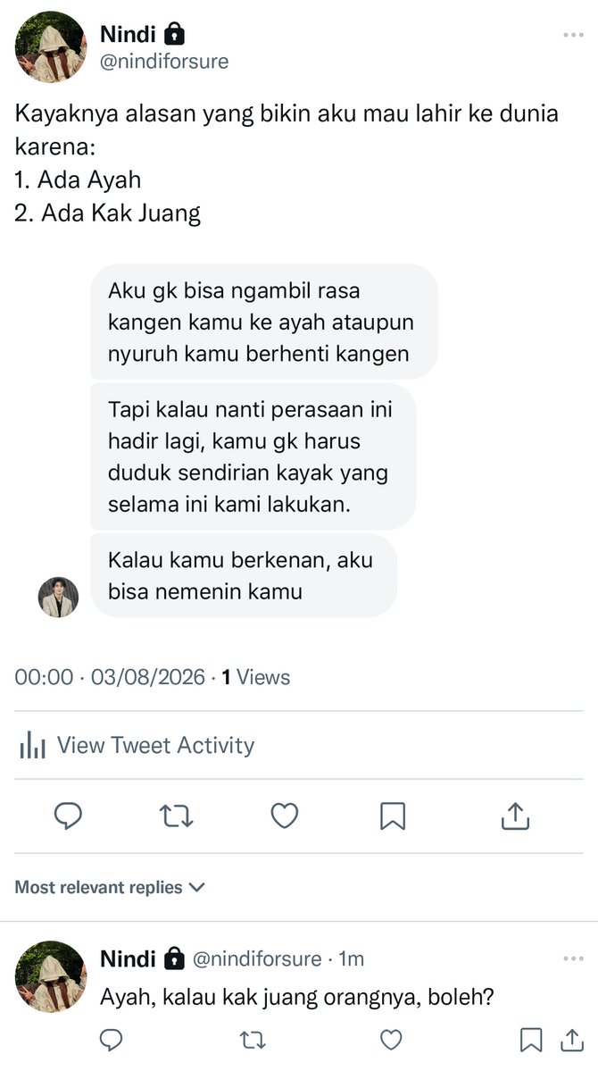 alodiacheri's tweet photo. 210. Makasih yhh kak juang 🥹 https://t.co/H0I4tGPVjm