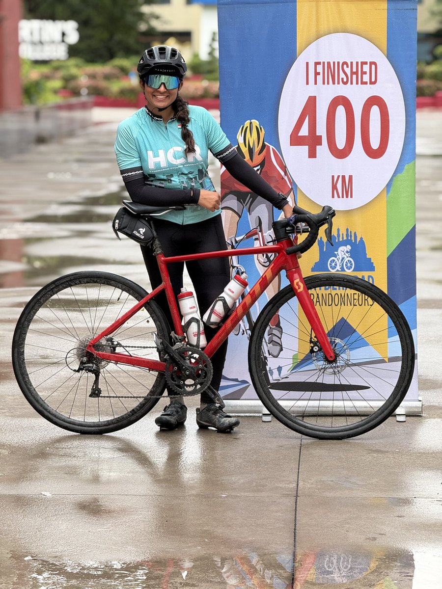 Ravi_1836's tweet photo. Massive congratulations to every single rider who conquered today’s 400 BRM from Hyderabad to Medak and back #HyderabadCycling 

Completing a 400 km brevet within the strict cut-off time is an extraordinary achievement. 🚴‍♂️🚴‍♀️

Covering 400 kilometers on two wheels is far more than a physical endurance test—it is a masterclass in mental strength. 

Riding continuously with minimal rest, managing fatigue under the open sky, and keeping your mind calm and focused for that long demands incredible psychological resilience. 

A huge shoutout to the women cyclists who took on this grueling journey and finished strong! Seeing women step up, push boundaries, and conquer ultra-distance rides is deeply inspiring for us all.

On behalf of the Hyderabad cycling community, we tip our helmets to each and every finisher. 

You’ve brought immense pride to the city’s cycling scene. Rest up, champions—you’ve earned it! 

@MAshok_ashu 

#HyderabadRandonneurs #400BRM #HyderabadCycling #EnduranceCycling #WomenWhoCycle #UltraCycling #Randonneuring