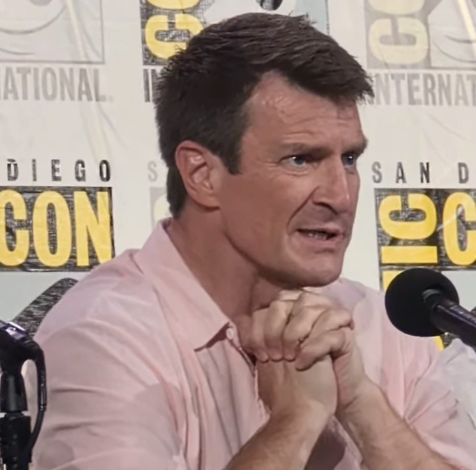 Star_Medd's tweet photo. Good morning to the always sexy @NathanFillion & fellow #NathanFillionFans. Happy Sunday. Hoping you’re all having a fantastic day. Need to do laundry. Mainly going to be a very lazy day. TTFN my friends. #BringBackFirefly #FireflyTributeTruck #TheRookieS9 #Firefly #Castle #ONFD https://t.co/Hxv1yGSvhh