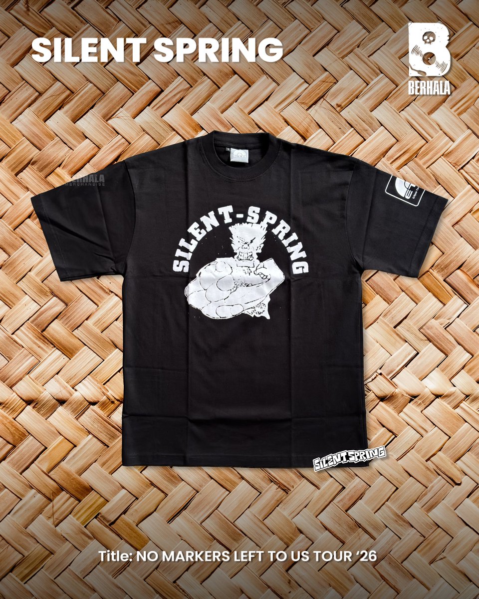 Berhalamerch's tweet photo. Ready Stock!

Silent Spring - No Markers Left To Us Tour’26 | T-shirt Black
🆓(Free Sticker)🆓
@eclipsetimerecords 

Official Merchandise | 1312% Original Merchandise!
Brand New | Limited Stock

IDR 200.000 / USD 20 https://t.co/3A1pI2gDJn