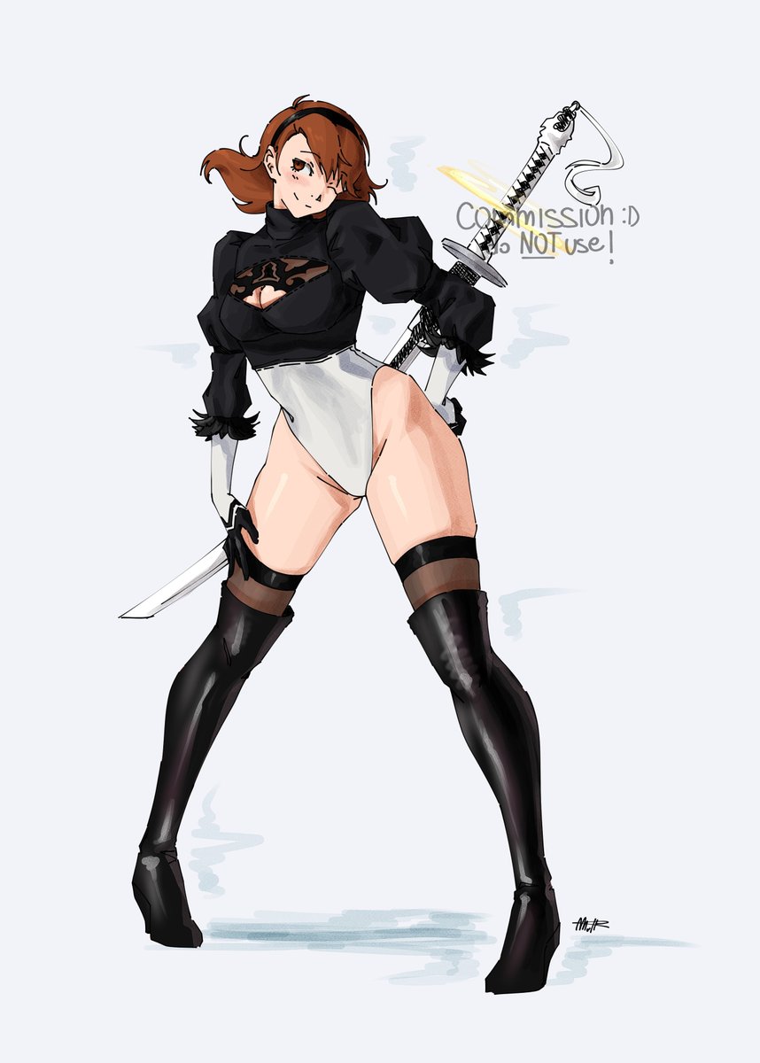 Marshal_Kiske's tweet photo. first commission of the year is Yukari-themed, for @tier245 ! tysm!!!

#persona3 #nier https://t.co/eRTOjssr2v