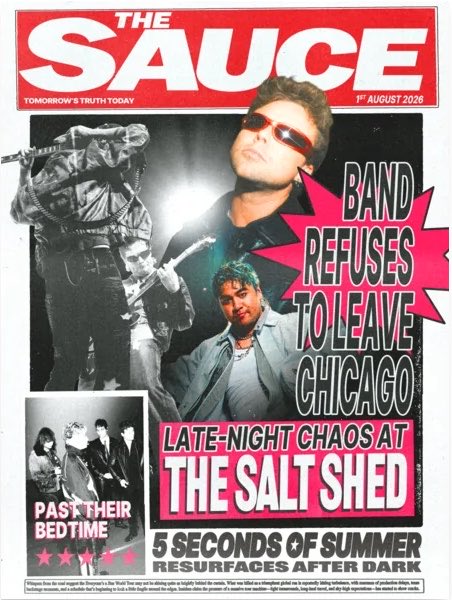 The5SOSYears's tweet photo. The Sauce - Chicago ⭐️
#CLUBSOS #ChicagolsAStar #EASChicago https://t.co/Ek7o4Zw0qw