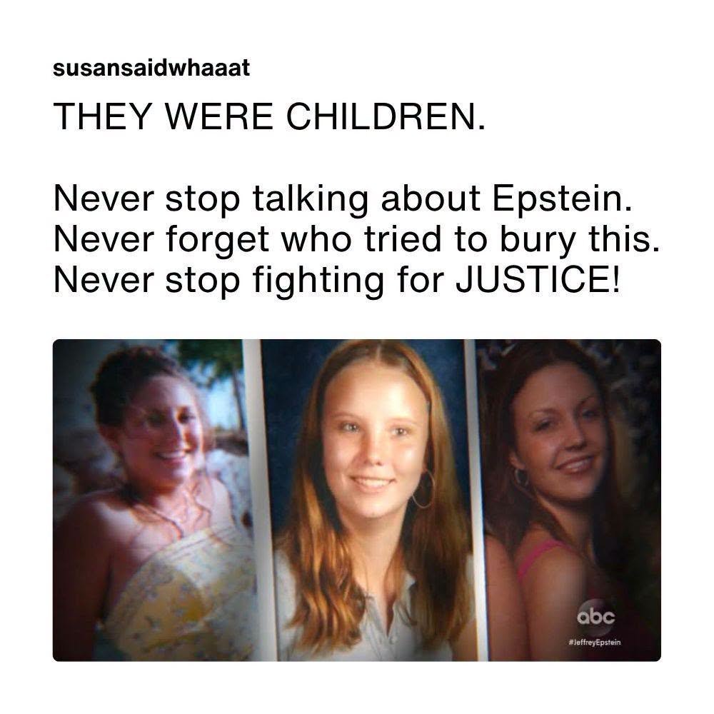 JamesTate121's tweet photo. We don't need to wait for the Epstein Files. Dozens of women have come forward. We could just believe them. https://t.co/2VcGqKamjR