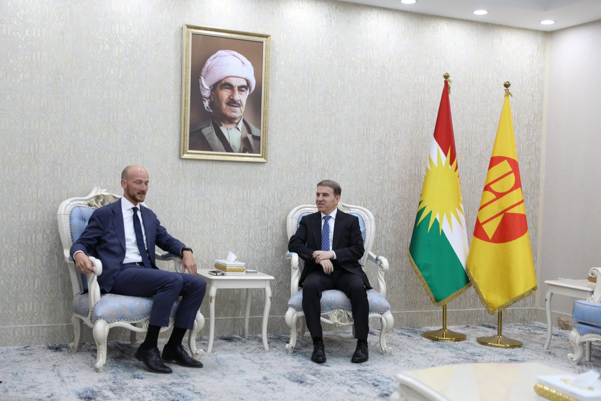 heminhawrami's tweet photo. In Pirmam today receieved my friend @ajijsselstein , the @nlinkri Consul General. Exchanged our views and assessments on latest developments. https://t.co/UjaohtlCku