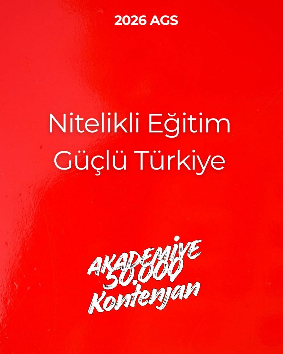 eeyzll01's tweet photo. Öğretmen adaylarının emeklerinin
karsılık bulduğu bir egitim sistemi
hepimizin ortak temennisidir.
#AGS50binkontenjan https://t.co/f0z2OpeGJI