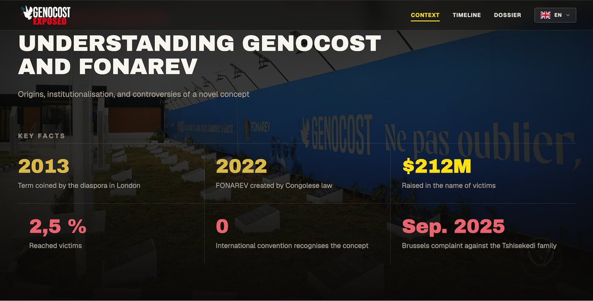 YolandeMakolo's tweet photo. "Genocost is a politically constructed conspiracy theory masquerading as historical and legal truth. The term is being promoted by the DRC government and amplified by activists despite lacking recognition as an established historical or legal concept."
https://t.co/hDpDHTmkkT
