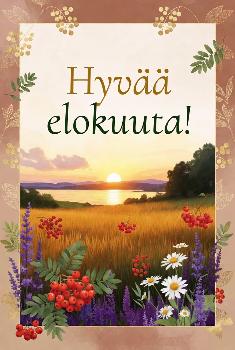 katri_elina's tweet photo. Ihanaa ja aurinkoista elokuun alkua kaikille! Olkoon kuukausi täynnä iloa, valoa ja rentoja hetkiä. 🌞 https://t.co/b14mz3rLl5