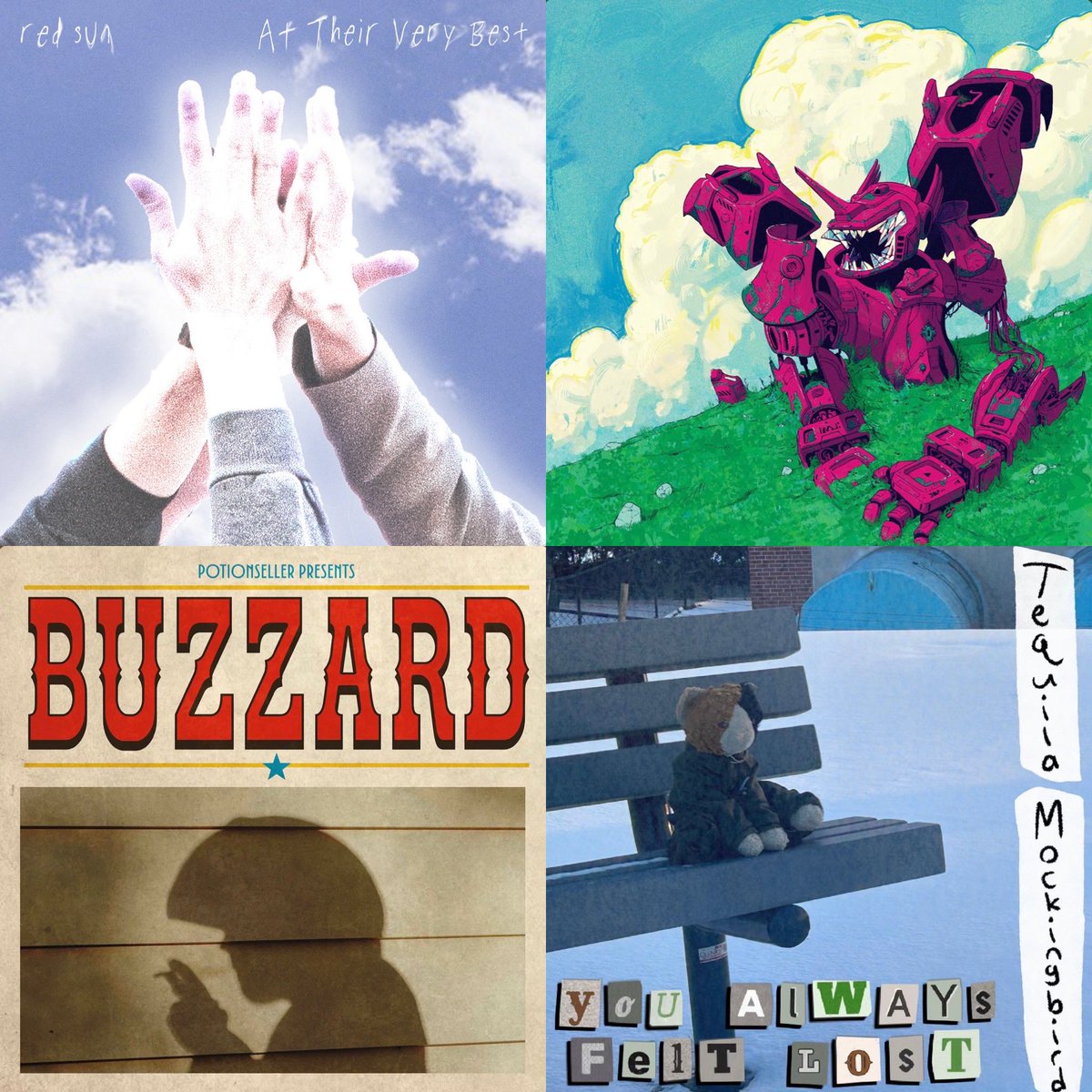 FullBlownMltdwn's tweet photo. My top 4 DIY albums so far this year!

Who you got in your top spots? https://t.co/og2uHvYjA5