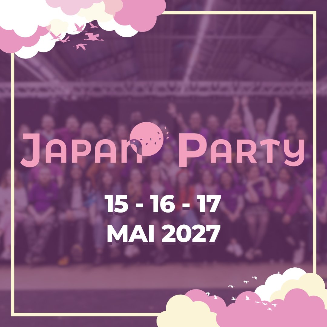 Japan_Party's tweet photo. 🔥ANNONCE🔥

Japan Party revient pour sa 14e édition ! 
📅RDV les 15, 16 et 17 mai 2027 au Parc Floral de Paris

On a TRES hâte de vous retrouver 💖 qui sera de la partie ?

#JPSF2027 #JapanParty https://t.co/5juaAT1W4e