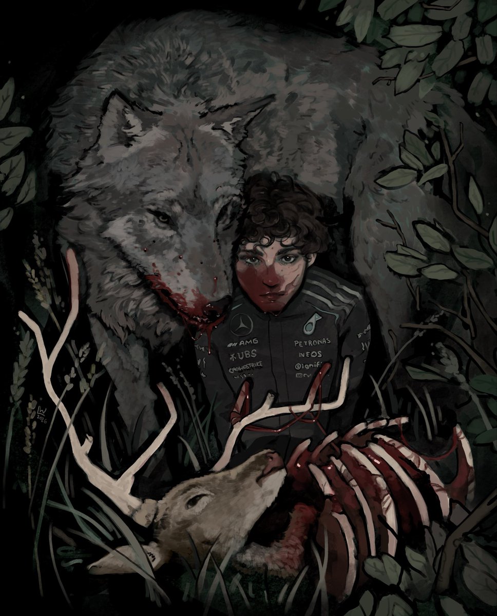 lambszlo's tweet photo. Mercedes family portrait
(cw: illustration of dead animal, blood) https://t.co/wPbAJxYB4k
