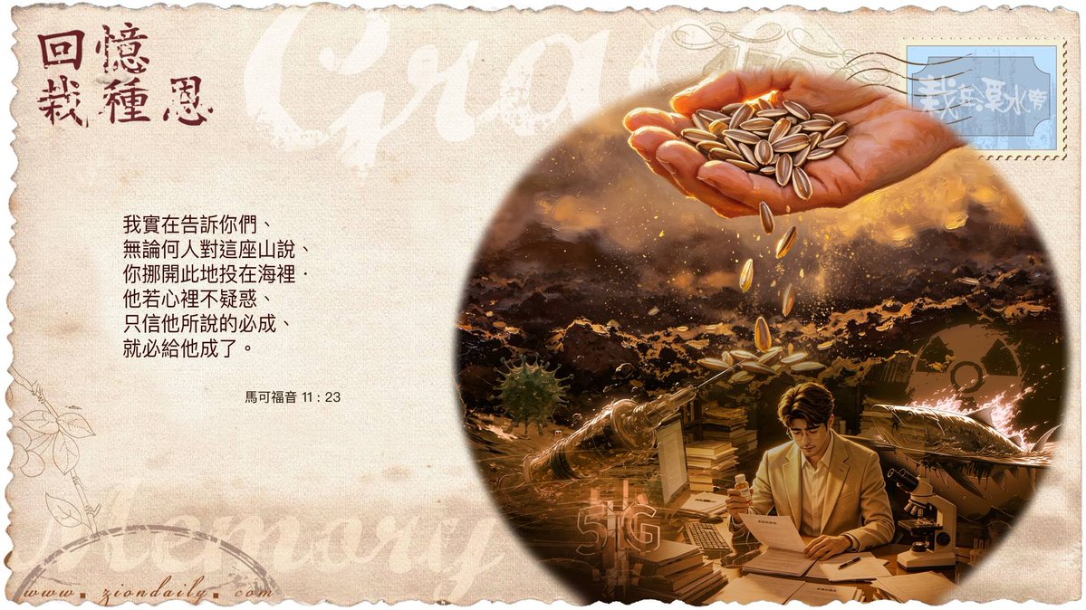 ziondaily4794's tweet photo. 260802栽在溪水旁
.
對受膏者的帶領懷疑、不信者,
看不見跨越「石階」後,
有一個多麼偉大的將來 ──
.
錫安進入超自然豐收,
明證新婦數十載撒種,全面超前時代,
心田願受修正的好土,定能同得厚福。
.
Planted by the river 260802
https://t.co/NRYs9ZZlsS
#zion #ziondaily #Repent #Anointing #Jesus #HolySpirit #Bride #Millennium #legacy #Imitate #Bible #Wisdom #church #EndTimes #Rapture #PlanetX #prophecy #prophet #Revelation #Tribulation #Salvation #zionnewsonge #Praise #Worship