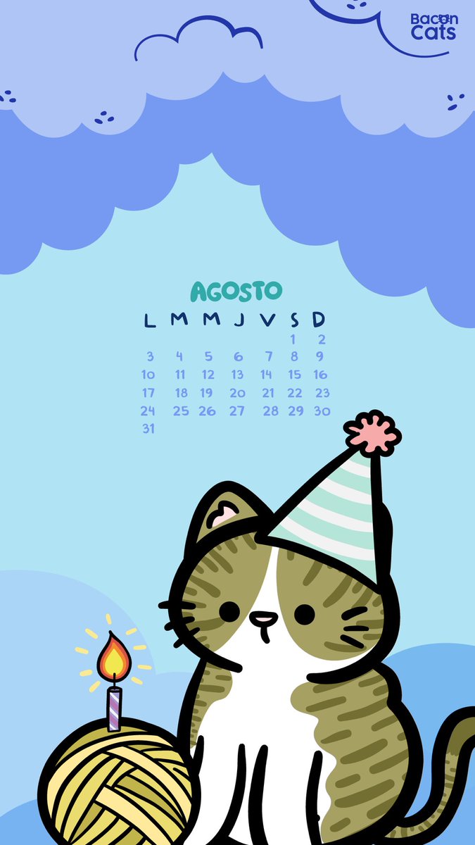 Baconcatsmx's tweet photo. 🙌🏼 ¡Bienvenido agosto! 🙌🏼 
Y con él, llegaron los michicalendarios del mes: 
🐱 Con un michi festivo por el día del gato 
🍃 Con una michi hada por el día de la pachamama
👵🏼 Con un michi abuelito para celebrar a los abuelitos 
🫀 Y con michis motivacionales para darlo todo en esta segunda parte del año 

¡Compártelos con más michi amigos y alégrales el día! ❤️