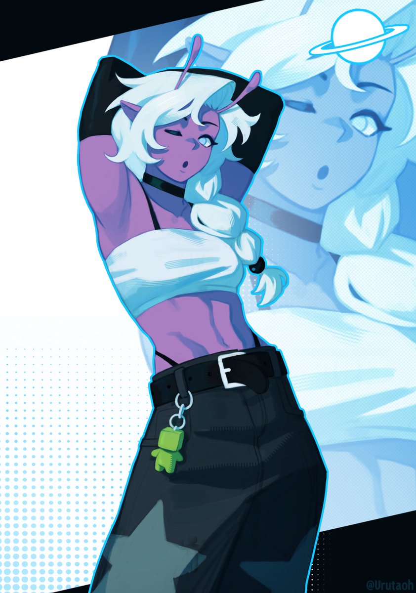 Urutaoh's tweet photo. Purple alien done, but she still needs a name
#OC https://t.co/tQgxXS2Opv