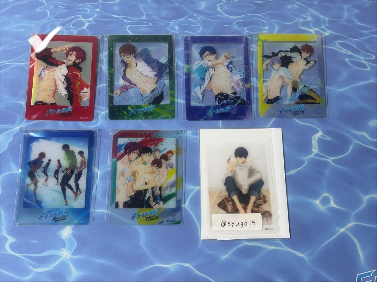 syugo14's tweet photo. 【交換】Free! オケコン 2026 クリアカード クリカ　オーケストラコンサート
譲）画像参照 （異種アクリルカード）
求）画像3枚目（赤線優先、その他遙or郁弥が写るもの） 
☑️はオーロラ仕様、アクカは凛を除き定価譲渡も可能です。各公演会場、都内手渡し可能です。よろしくお願いします🙇‍♀️ https://t.co/SPpRp6QVTL