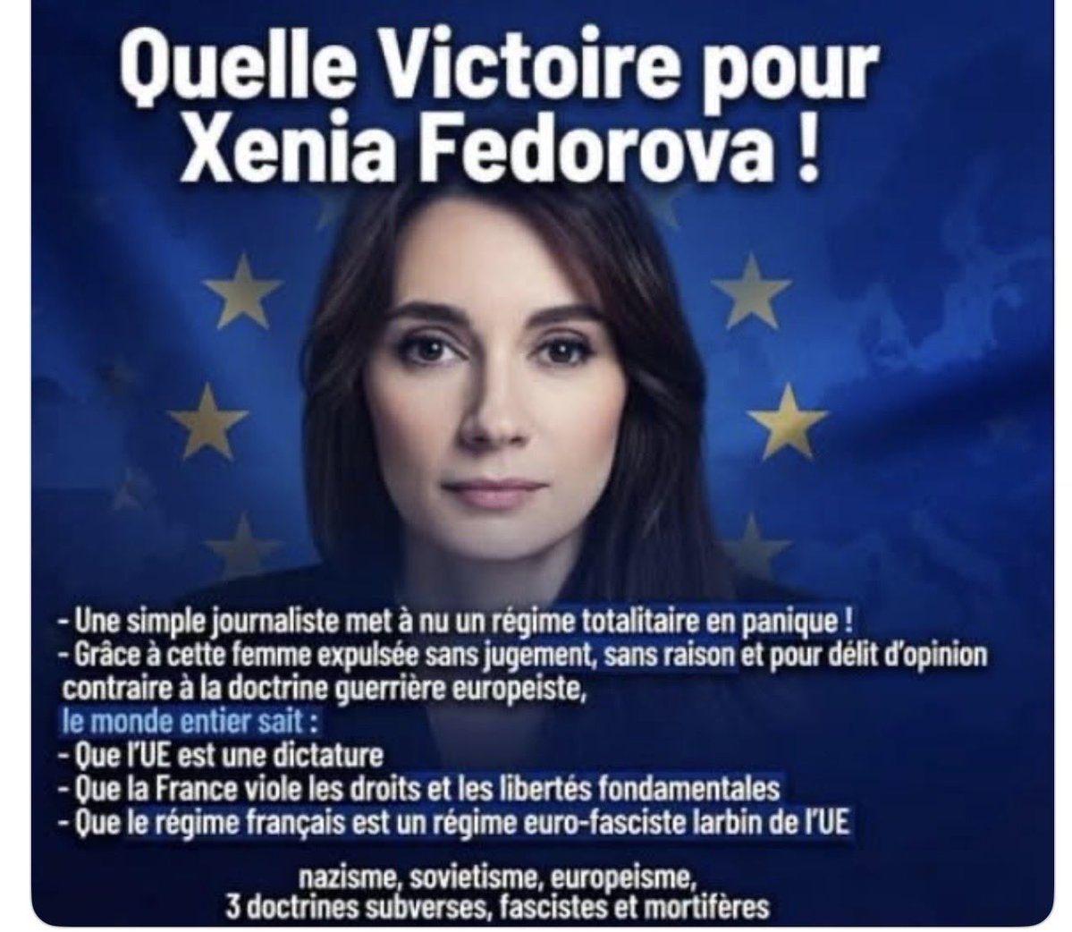 HChalvignac's tweet photo. Total soutien à Xenia. https://t.co/CgglCGta8L