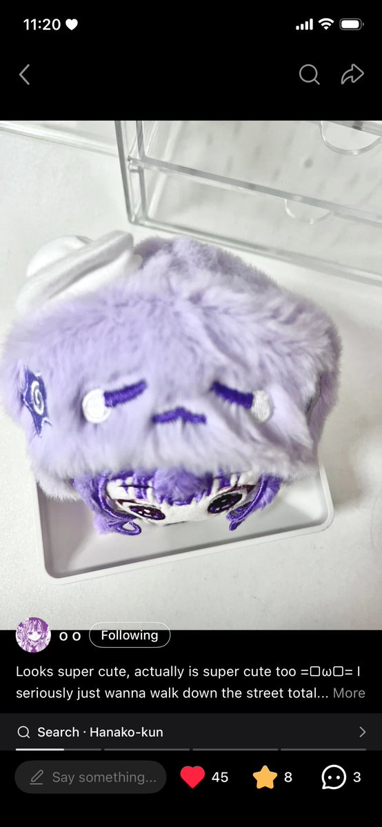 busudaikon's tweet photo. found an aoi oshi on xhs and genuinely thought it was @dedicatedtoaoi for a sec 

someone get them this plush if they don’t have it already https://t.co/jYrSZKZldc