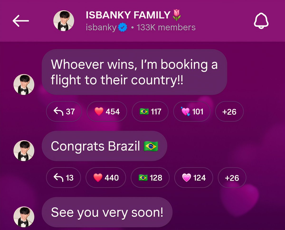 fangirl_camille's tweet photo. Banky, king of manifestation ✨️
Congrats Brazil Bosses 💙🩷
#MosBank #MosBankInBrazil #MosBankMGInBrazil https://t.co/uLVSghfCXX