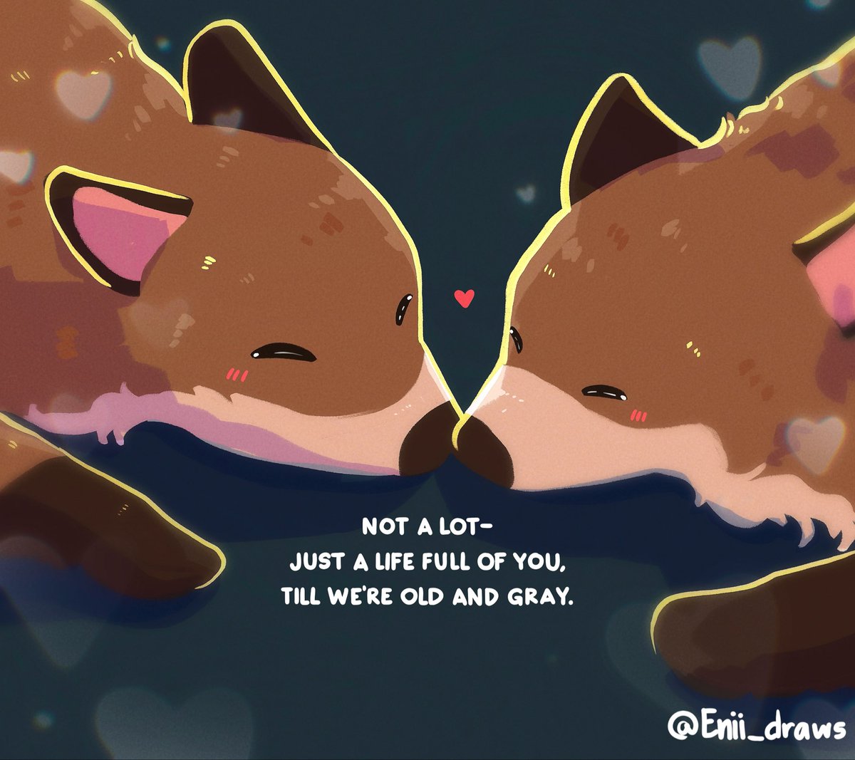 Enii_draws's tweet photo. Just a life full of you till we are old and gray💕 https://t.co/tgzzjcxraS