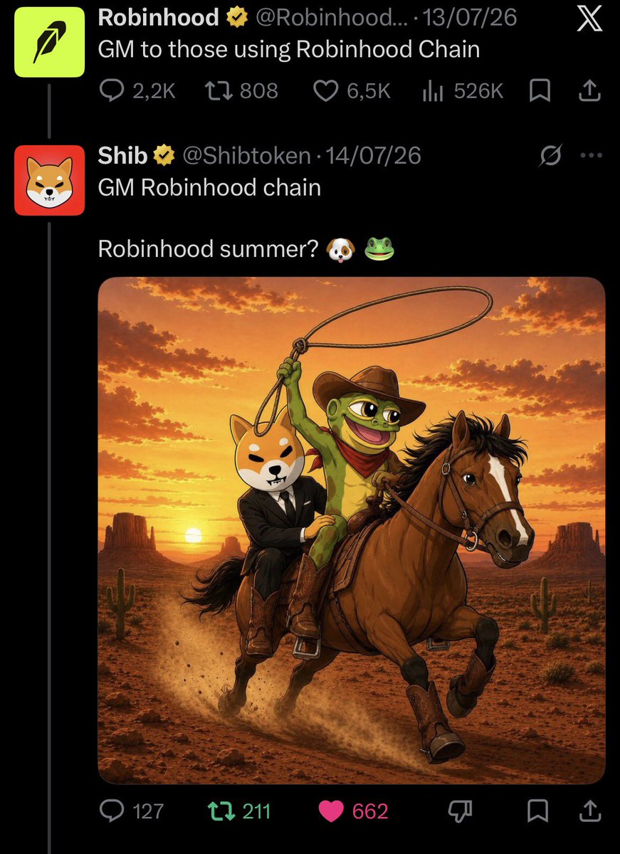 Cstoff16's tweet photo. @lowkeyfr Never Giving Up, Keep Hopping hoppy-3:native on @RobinhoodApp 🐸 @Shibtoken @pepecoineth 

🐸Hoppy Hop Higher 🐸
CA:
0x834b31164b5e5F4a08B441D796aBB85f714bb7C1 https://t.co/CzzvbEIRJJ