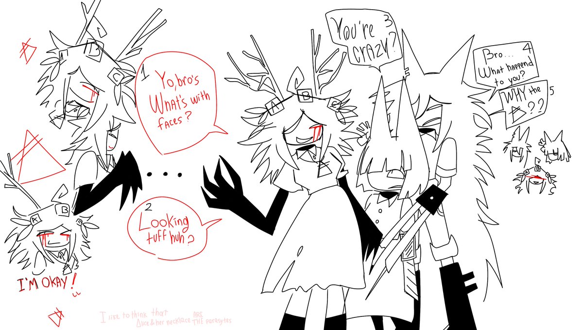 ddeziris's tweet photo. I can't get rid of the feeling that ∆lice and her necklace are parasites
And I love Thavel to suffer, so she's now the infected one lol
#FPE #fundamentalpapereducation #MissThavel #MissCircle #MissBloomie https://t.co/iVPH88GBsY