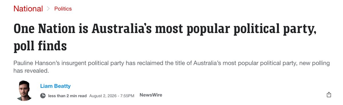 craigkellyAFEE's tweet photo. 🔥🔥🔥Breaking - huge new poll result for One Nation

🟠One Nation: 31% (+2)
🔴Labor: 29% (-1) 
🔵L/NP: 22% (+4)
🌈Greens/Islamists : 10%  (-4%)
🟡OTH: 8% (-1)

🟠🔵One Nation/Liberal: 53%  v.  🔴🌈🟢Labor/Greens:  39%

The  only  thing  that  save  Albanese  is  Liberal  voters  preference Labor  ahead  of  One  Nation