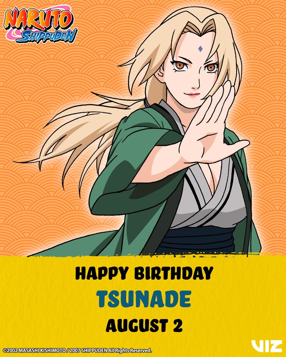 VIZMedia's tweet photo. Happy Birthday to the Fifth Hokage &amp; Legendary Sannin, Lady Tsunade 🔹 https://t.co/iAGxuODtlS