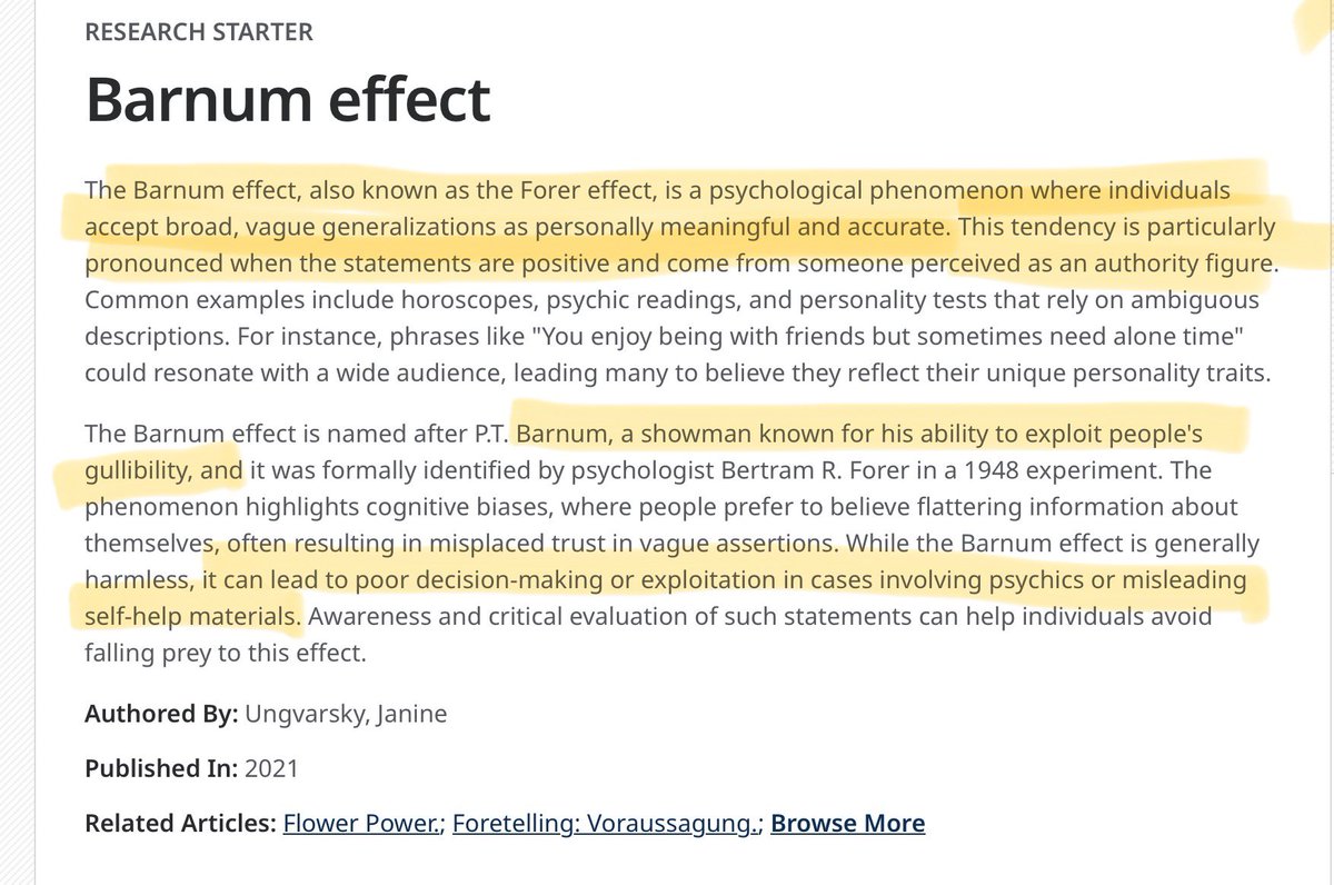 Neurofucked_'s tweet photo. Telling ppl who think they are ‘highly sensitive’ that they are really autistic is an example of the Barnum Effect. Telling them the ‘broader autism phenotype’ doesn’t exist is too.
Misstating facts to sell coaching is
#Neurodiversity #BarnumEffect #autism #actuallyautistic https://t.co/fO3qkCtnPj