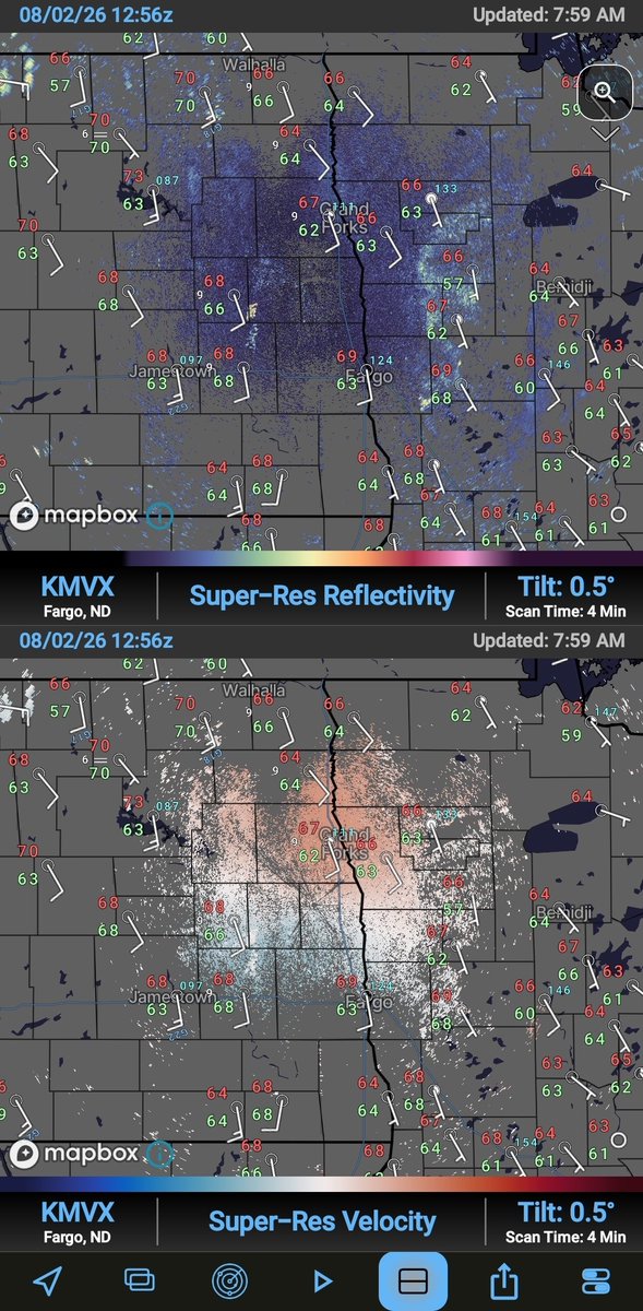 wxkylegillett's tweet photo. The unbeatable wx app duo:

1.EverythingWx that pulls every bit of NWS info you could imagine + customizable alerts for wx variables, NWS products, etc

2. WeatherFront with its unbeatable radar + model + satellite + observations mapping https://t.co/wNyOmiVgIq