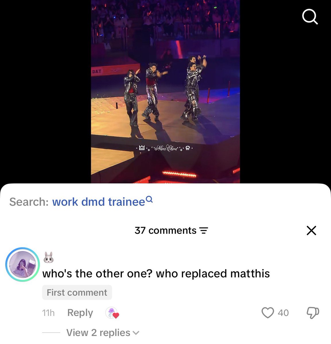 pastelst4rs's tweet photo. ive been seeing a lot of claims going around that “🧸 replaced 💙”, but thats factually untrue.

info from 🧸’s recruiter confirms that his spot as the final dmd trainee member was already settled prior to or in early june. way before 💙 made his departure. https://t.co/uMY8bocjV4