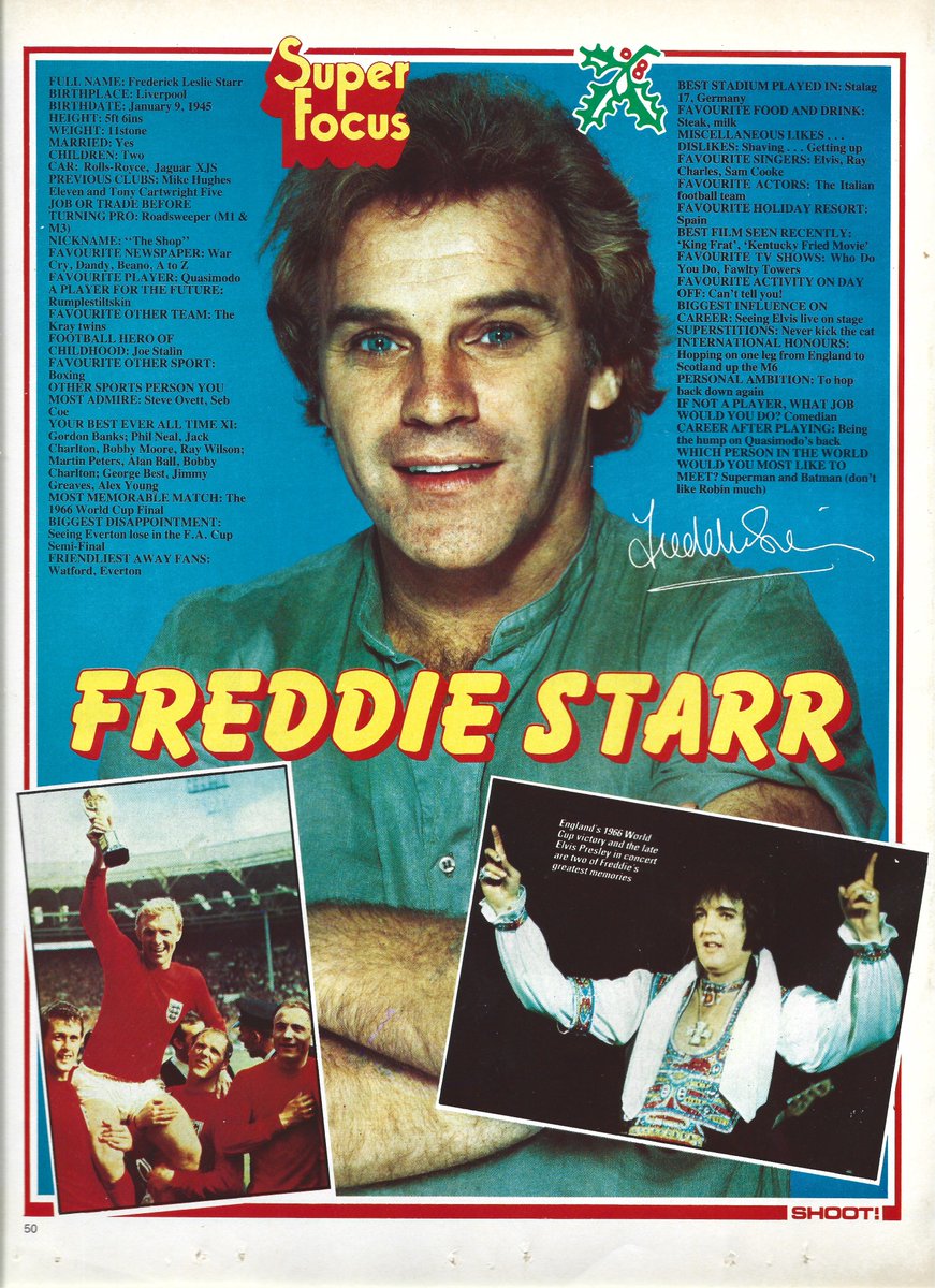 TheSkyStrikers's tweet photo. Your bonus player profile of the week!
This week!
Freddie Starr!
No really.....
Even he eats steak......
(From the Christmas 1982 Shoot!)
#shoot #shootmagazine https://t.co/4jWc1wMlzI