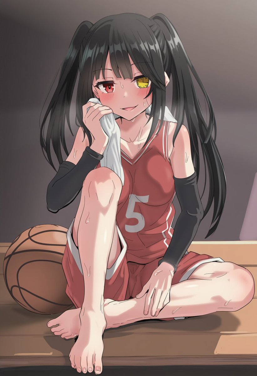 2DFDKURUMI's tweet photo. Ara ara~ 💦🏀
Fresh from practice… all sweaty, barefoot, and still looking down on you.  These soft soles and this soaked jersey own your mind now.
Kneel. Sniff. Send for your sporty Goddess~  ⌛️💸

https://t.co/T9Zs6fzMHc https://t.co/qvyYFVsmYT