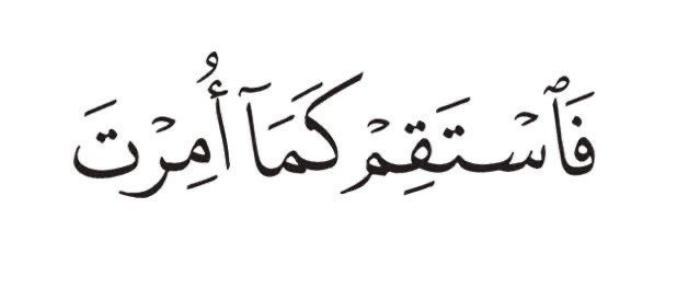 AAyshato's tweet photo. ‘So remain on a right course as you have been commanded”

—— Al Qur’aan (11,112) https://t.co/jDpWnHVWvN