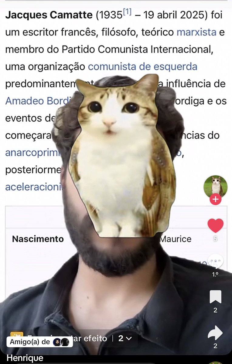 avecamourtata's tweet photo. conseguiram arranjar um jeito de colocar o demônio do camatte na minha time line do tiktok vsf isso nn existe não vei https://t.co/fR2rOPEe9E