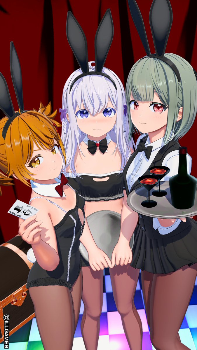 new_hangeki's tweet photo. ���バニーの日👯‍♀️🖤」
#アイコミ https://t.co/pxhwEEyBM5