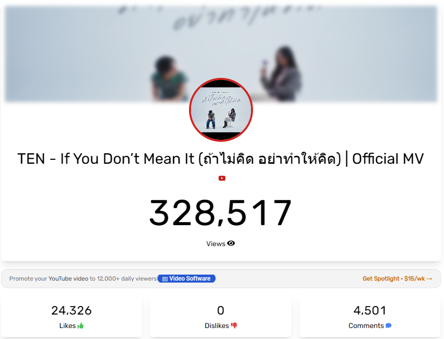 miewduck's tweet photo. 04.25                                           20.05
ยอดกดไลค์เพิ่มมาพันกว่า มีคนนอกเจอเพลงเตนล์แล้วใช่มั้ยคับ💜🥺

#TEN_ถ้าไม่คิดอย่าทำให้คิด https://t.co/2pjmRpjtPS
