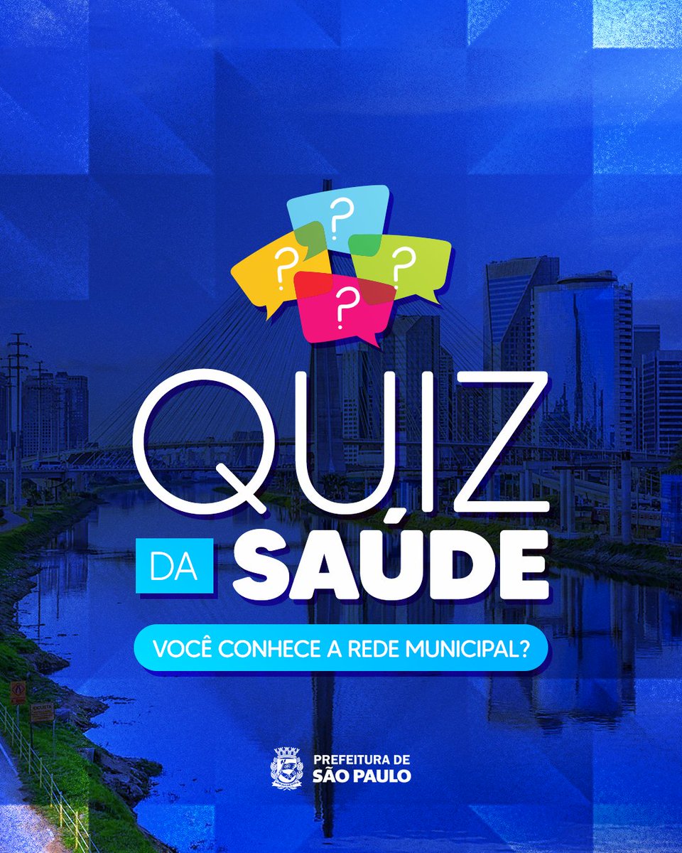 saudeprefsp's tweet photo. A Prefeitura de São Paulo não para 💙
São milhares de profissionais, equipamentos e serviços trabalhando todos os dias para cuidar da sua saúde.

E aí, você acertou todas? 👀

A rede municipal segue em expansão, com novas obras e mais acesso para a população.

#SaudePrefSP #Saude #PrefeituraDeSaoPaulo
