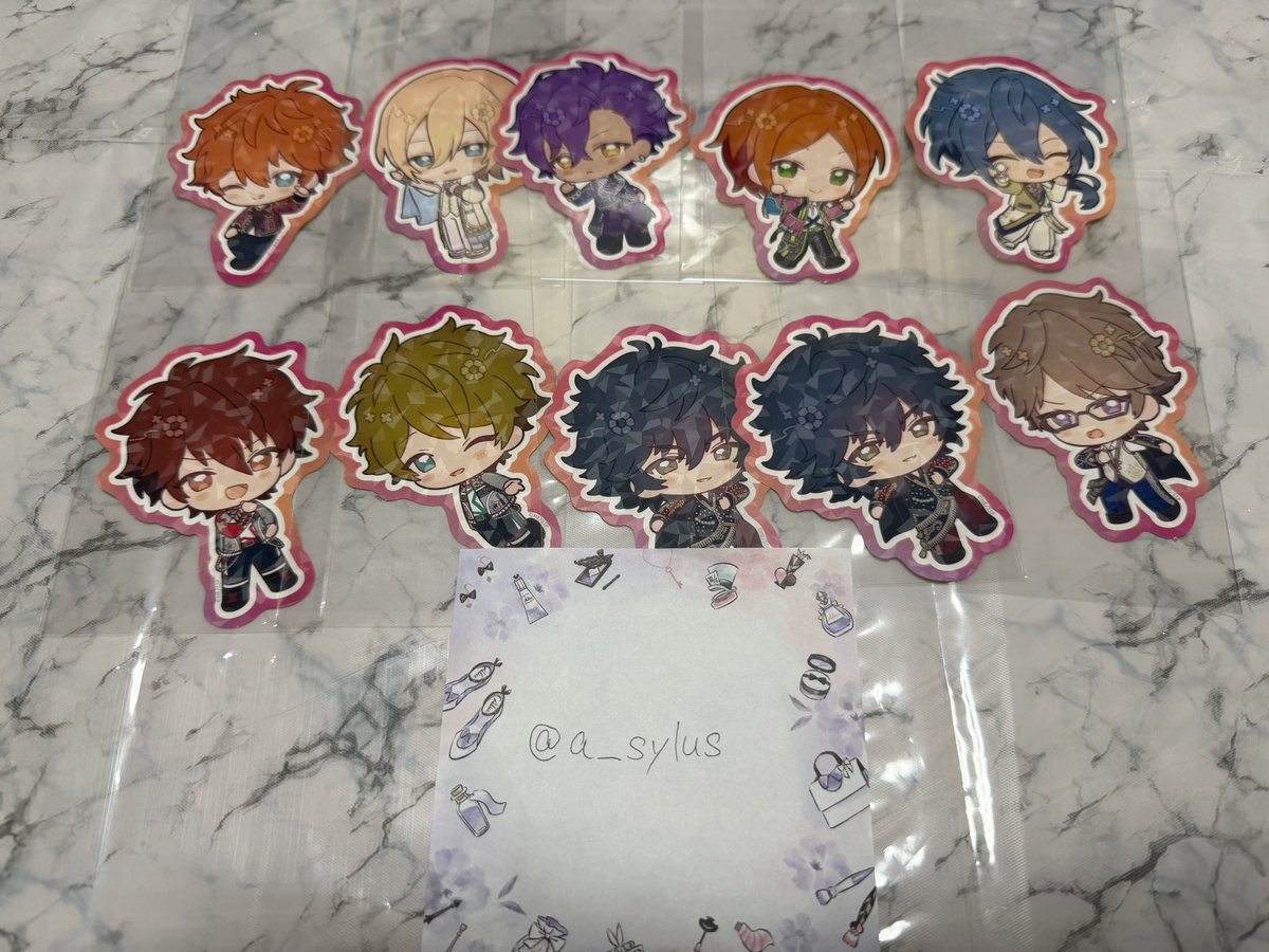 a__sylus's tweet photo. 【交換】あんスタ　アニカフェ　スタフォニ　ステッカー

譲→スバル、英智、アドニス、ひなた、ニキ、千秋、翠、陣2、章臣

求→一彩、薫、こはく

郵送
検索からでもお気軽にお声掛けください。 https://t.co/a1ssKKKuO3