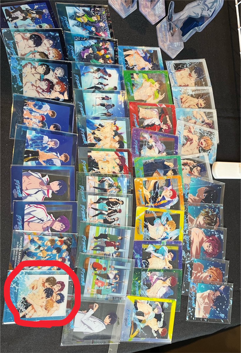 a2006099's tweet photo. 【交換】
Free! オーケストラコンサート オケコン クリアカード ランダム

譲:画像1枚目
求:画像2枚目赤丸>凛の写ってるもの

名古屋昼公演前手渡しもしくは郵送での交換希望です。
お気軽にリプ下さい。 https://t.co/Tu0tB5wtDc