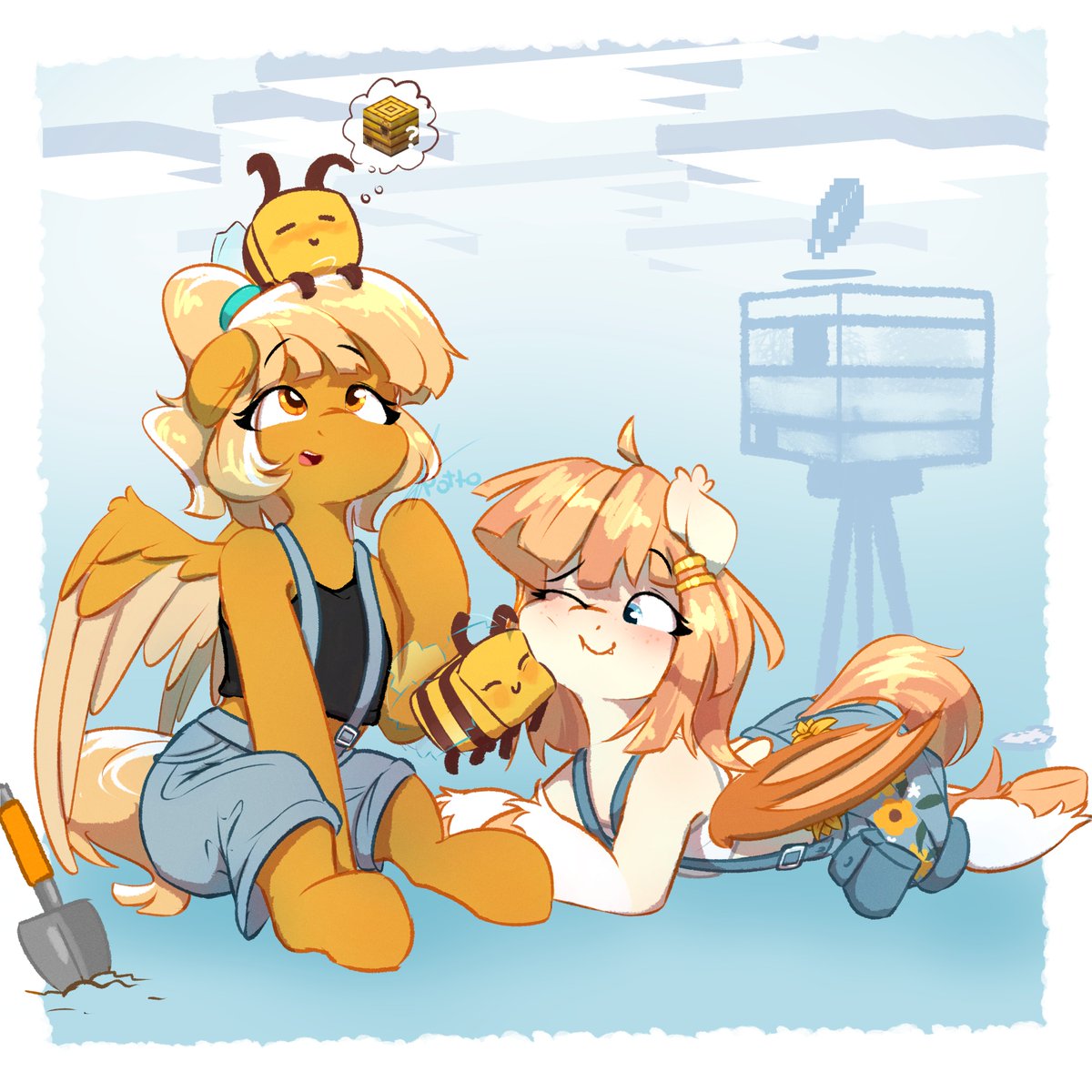 Potto2292's tweet photo. doodle ft. Cheeki https://t.co/Oy1sVLidjY