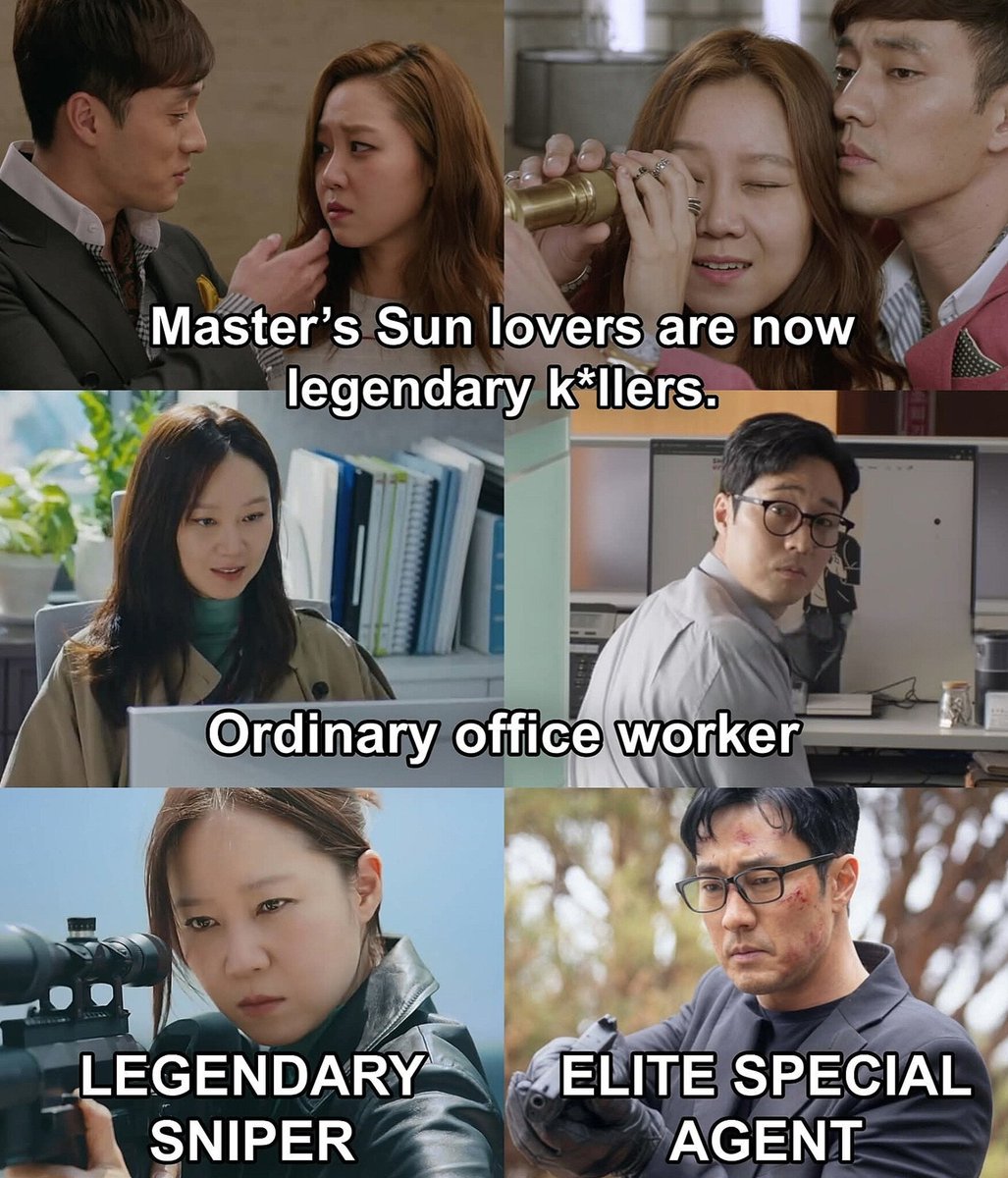 kdrama_menfess's tweet photo. •kdm• 🔥 A Bona Fide Killer 🤝 Agent Kim Reactivated 🤝 The Master’s Sun

Dulu berburu hantu, sekarang ngubah orang jadi hantu 👻 

Kok nasibnya bisa samaan gini sih joo joongwon dan tae gongshil 🤣🙏
https://t.co/qMWZpYpgD9