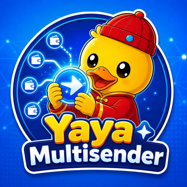 Yaya_gram's tweet photo. Yaya Multisender Update

* Added Dark Mode for a more comfortable user experience.
* Wallet V5 now supports sending to up to 254 addresses per batch with only one service fee.
* Added an address loader with an option to specify the token amount for distribution.
* Removed TON and GRAM from the list of supported tokens for multisending.
* Increased the minimum holding requirement to 1,000,000 YAYA tokens to access and use the service.