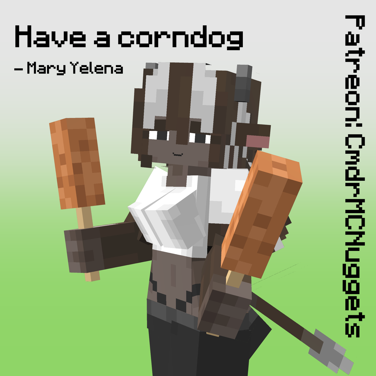KomradMCNuggets's tweet photo. Minecraft OC - Mary the Cow Girl - (Minecraft Render)
#minecraft #blockbench #mineimator https://t.co/jC3lAJaCqr