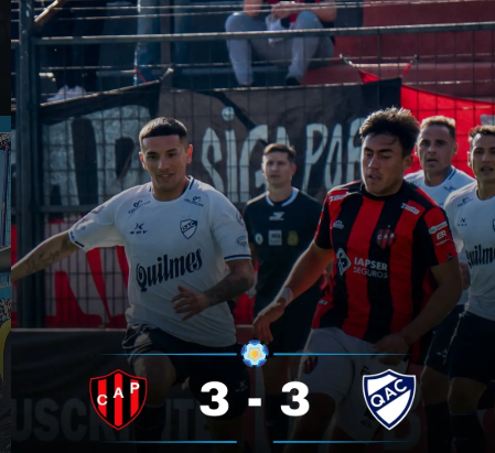miradadequilmes's tweet photo. Quilmes reaccionó en el segundo tiempo e igualó 3 a 3 con Patronato: Spetale, Kippes y Lavezzi convirtieron para el Cervecero ~ La Mirada de Quilmes Oeste https://t.co/bsO4L1uQGS https://t.co/Y0eZ6CQ6Al
