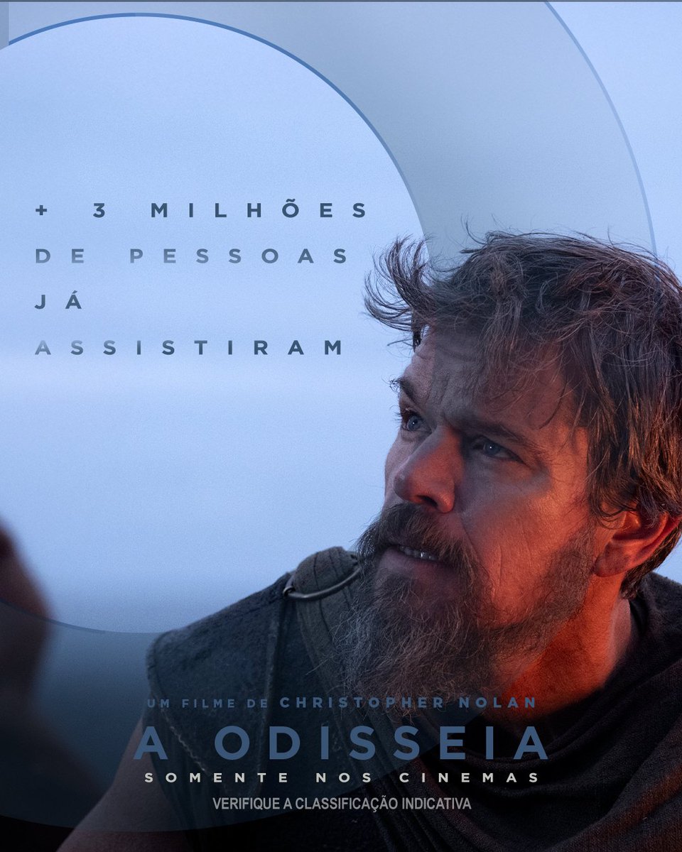 UniversalPicsBr's tweet photo. Mais de 3 milhões de pessoas já embarcaram nessa jornada! ⚔️

#AOdisseiaFilme, de Christopher Nolan, somente nos cinemas. Garanta seus ingressos pelo link na bio. https://t.co/LMOQKPY01j