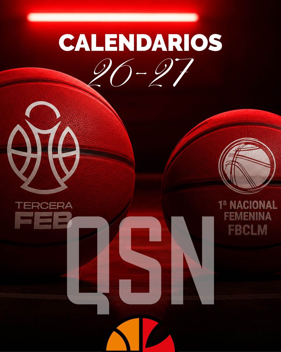 SanAntonioCc's tweet photo. Ya conocemos el camino. Ahora toca recorrerlo. 🏀

Ya está disponible el calendario 2026/27 de nuestros equipos de Tercera FEB y Primera Nacional Femenina.

Un objetivo: hacer de nuestra casa un fortín.

#QSN

#SANAN #TerceraFEB #PrimeraNacional #Temporada2627 https://t.co/frYUuNBU9K