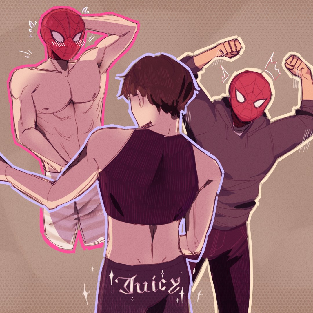bwuesoda's tweet photo. some brand new day scenes that i was dyingggg to draw LMAO 🕷️💕 
cant wait to watch this movie 4 more times!!! 😭😭😭
#spiderman #artmoots #smallartist https://t.co/FTgLF22qpY