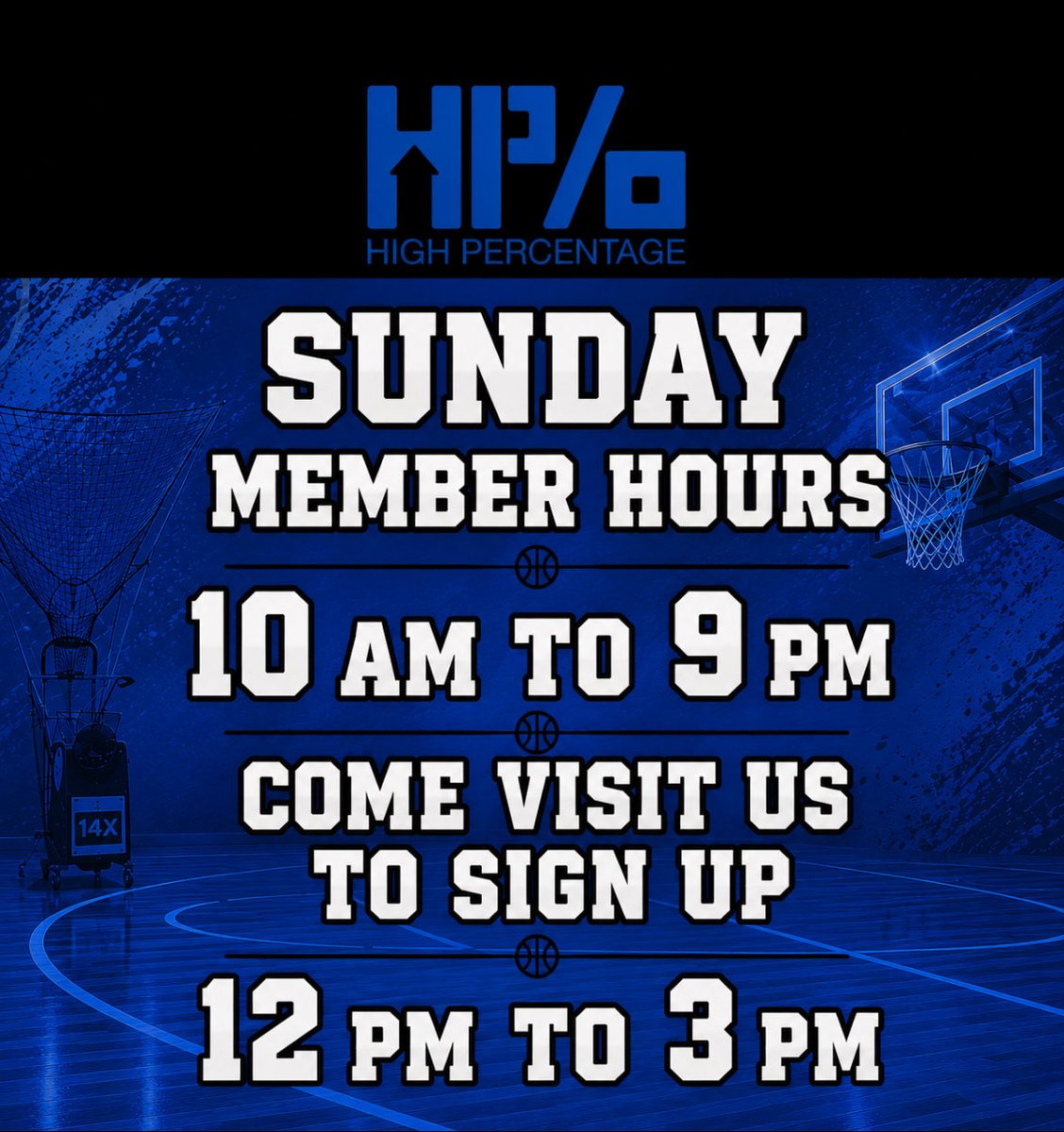 HPercentageKS's tweet photo. If you’re not a member yet come check us out between 12p-3p! Make yourself a better shooter and player! 
#GameSpeed https://t.co/5RmVaA7Qt9