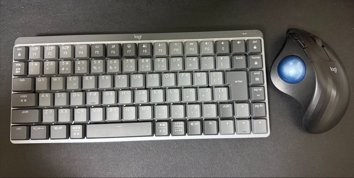 inotti_jp's tweet photo. キーボードが壊れた？ので、新しく購入✌️
マウスに合わせてLogicoolにしてみました。

打鍵感も打鍵音も良き👍

デスク��りはスッキリさせて、カッコよくしたいな😊 https://t.co/AAFGbXV10p