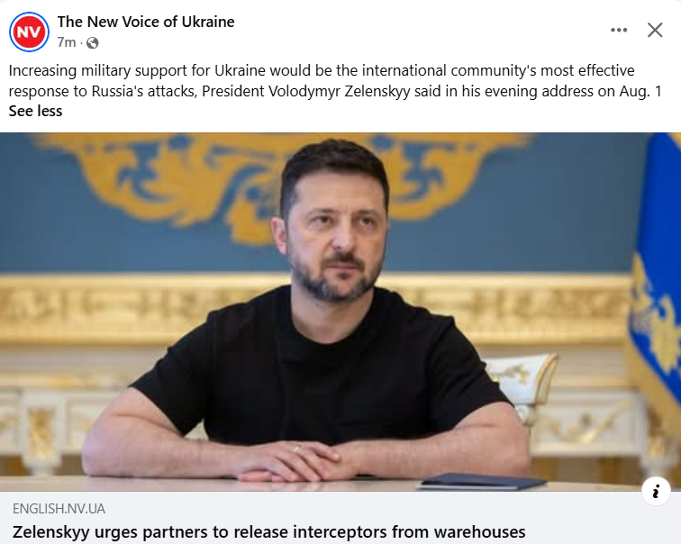 HavryshkoMarta's tweet photo. Poland has already handed over its share — and Zelensky returned the favor by naming an elite military unit after UPA men who slaughtered Polish women and children. 
Now that’s gratitude, Kyiv-style. So who’s next in line for a Ukrainian thank-you?

Just a reminder: a modern PAC-3 MSE interceptor for the Patriot system costs roughly $4 million a shot.

And yet this clown, whose diplomatic vocabulary appears to contain no word for “diplomacy” but plenty of room for “escalation,” expects the whole world to pick up the tab for his chutzpah.

The bitterest punchline, though, is that ordinary Ukrainians are paying the highest price of all — not in dollars, but in blood and tears.