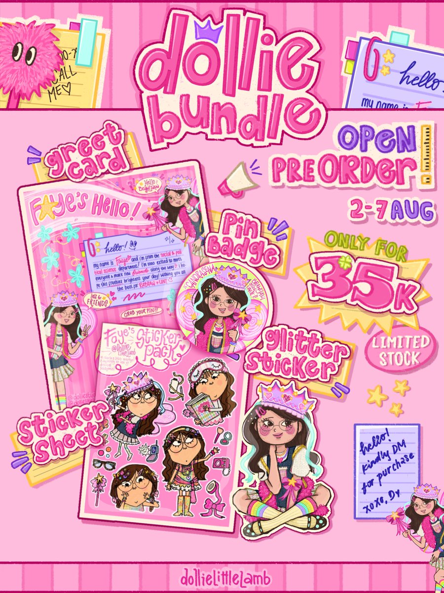 dolliestudy's tweet photo. 📬🪄👀 Time to find your true self in dollie's bundle self today — <𝟑 .ᐟ 🔖🎐🗯️ Dollie bundle only 35k ᯓᡣ𐭩

📨 send a DM to @dolliestudy for purchase
🧩 2-7 August 2026 !
🚫🍊 no oren

🧶🌟📦⏰🎡
:33 just you, your d🅾️LLiE era, starts now 🧶💌 ᝰ.ᐟ 
 
꒰ঌ like and share ໒꒱ https://t.co/A28kRwdd7s
